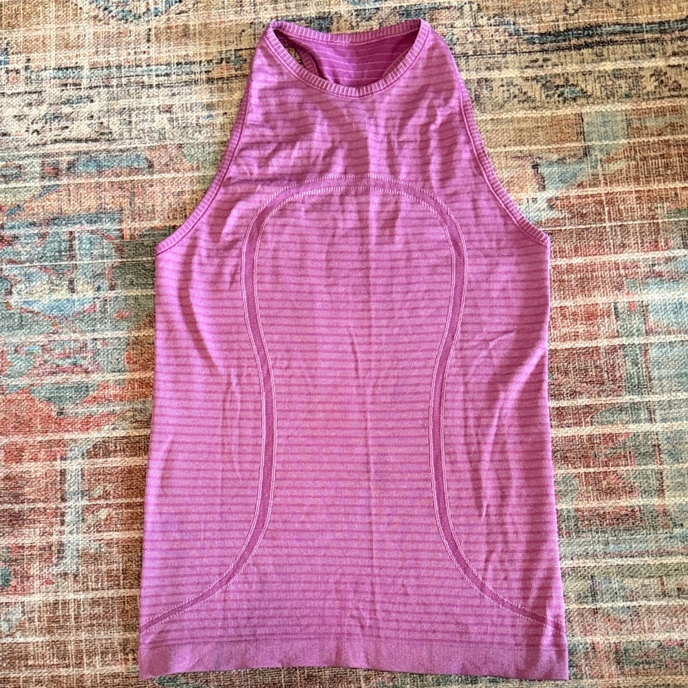 Lululemon Women’s Purple High-Neck Athletic Tank Top size 6